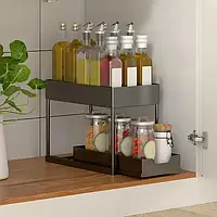 Органайзер дворівневий з висувним ящиком для зберігання та гачками