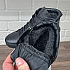 Зимові чоловічі шкіряні черевики на блискавці чорні утеплені з натуральної шкіри на хутрі на зиму, розмір 40-45, фото 5