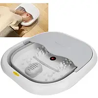 Складна електро ванна для ніг з масажером сіра