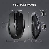 Бездротова акумуляторна безшумна мишка Inphic, фото 2