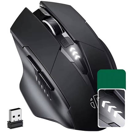 Бездротова акумуляторна безшумна мишка Inphic, фото 1