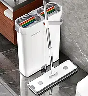 Набір швабра та відро з віджимом Joybos M03-7 Flat Floor