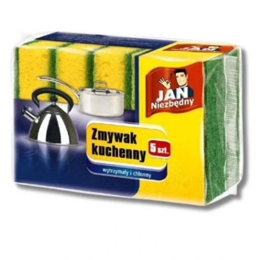 Кухонна губка Jan Niezbędny набір 5 штук для важкого бруду шт. 50