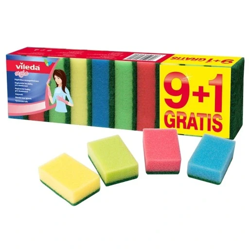 Кухонна губка Vileda Rainbow (10 штук)