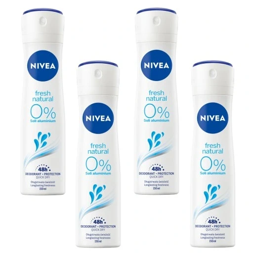 Набір з 4 штук Nivea Dry Fresh 150 мл жіночий антибактеріальний дезодорант
