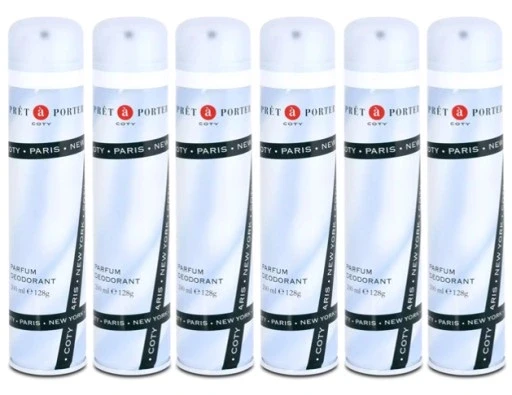 Набір 6 штук Pret A Porter дезодорант у спреї Coty 200 мл для жінок X6, фото 1