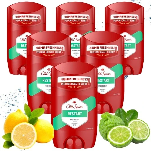 Набір 6 штук 6xold Spice дезодорант у стіку Restart 50ml для чоловіків свіжість на 48 годин