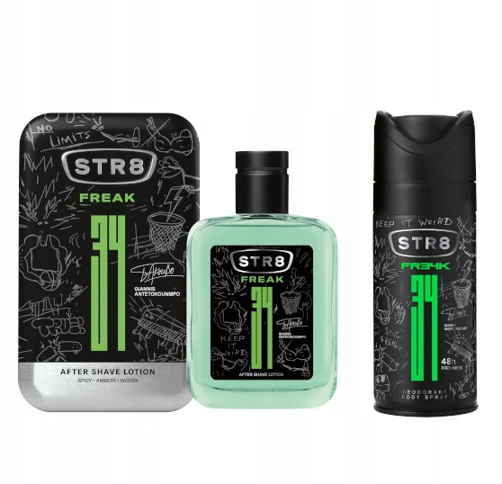 Набір з 2 продуктів Str8 Freak: набір з 2ч вода Asl 100ml + део-спрей 150ml