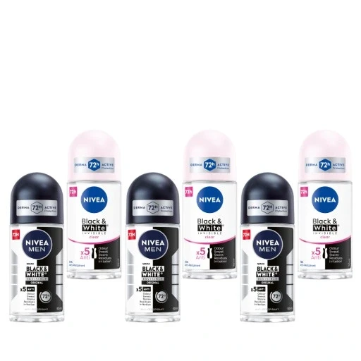 Набір з 3 штук Nivea набір Nivea Men Black White шт. 3 + Nivea Black White Clear шт. 3