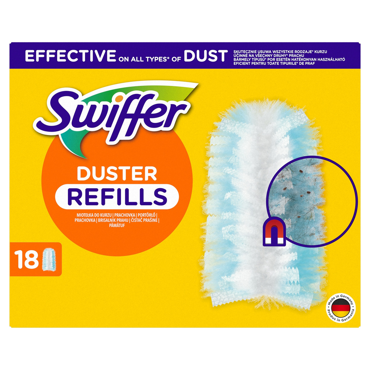 Комплект 18 штук запасних частин для пуховки Swiffer Duster 18 штук