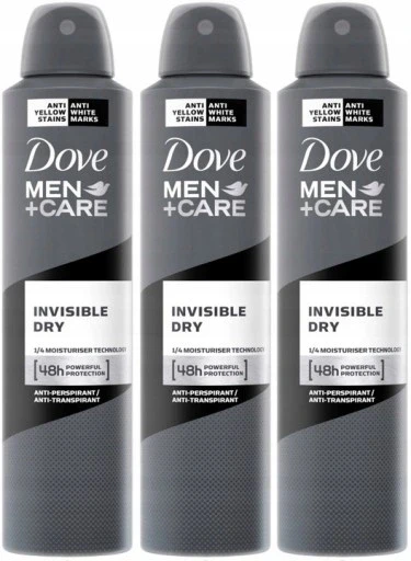 Dove Men Care невидимий сухий дезодорант-спрей 250мл, фото 1