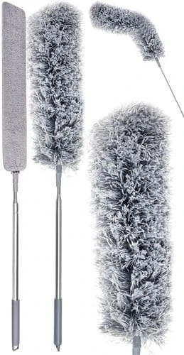 Телескопічна щітка для пилу з двома насадками