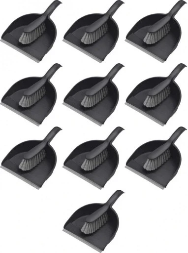 Набір з 10 штук мітла і совок з гумою Compact York набір для підмітання 1 комплект х10