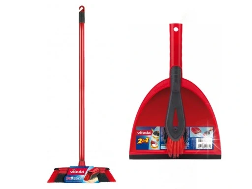 Vileda Duactiva набір мітла+ручка+совок+щітка
