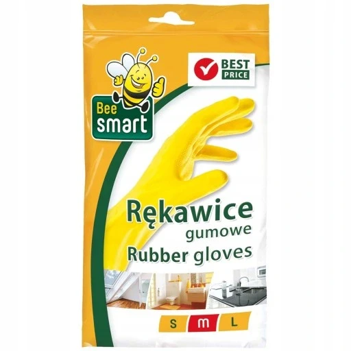 Міцні захисні гумові рукавиці Bee Smart розмір M