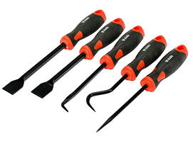 Набір гаків і шкребків для слюсарних робіт із ручкою, 5 шт. Yato YT-08422