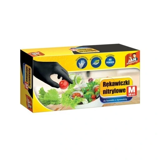 Рукавички захисні нітрилові 50 шт. розмір M Jan Niezbędny