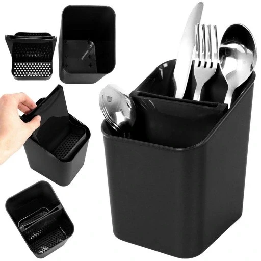 Стійка-декоратор для ножів та столового приладдя кухонний контейнер 11x14x16 см