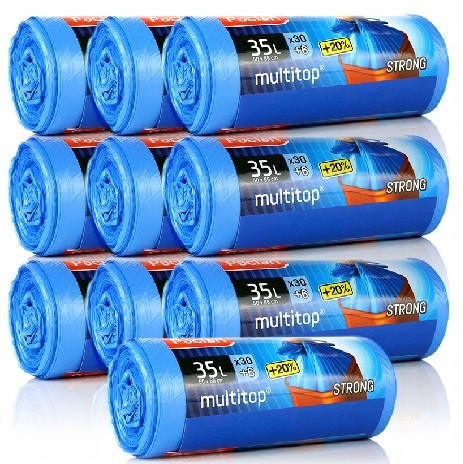 Paclan пакети для сміття 35л 36 штук*10 упаковок