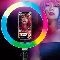Кільцева RGB селфі - лампа, 26 см