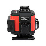 Рівень лазерний на 4-площини зелен пром  діап.- 30 м живл.- 2 Li-Ion акумул 3.7 V з обладнанням YATO YT-30424, фото 3