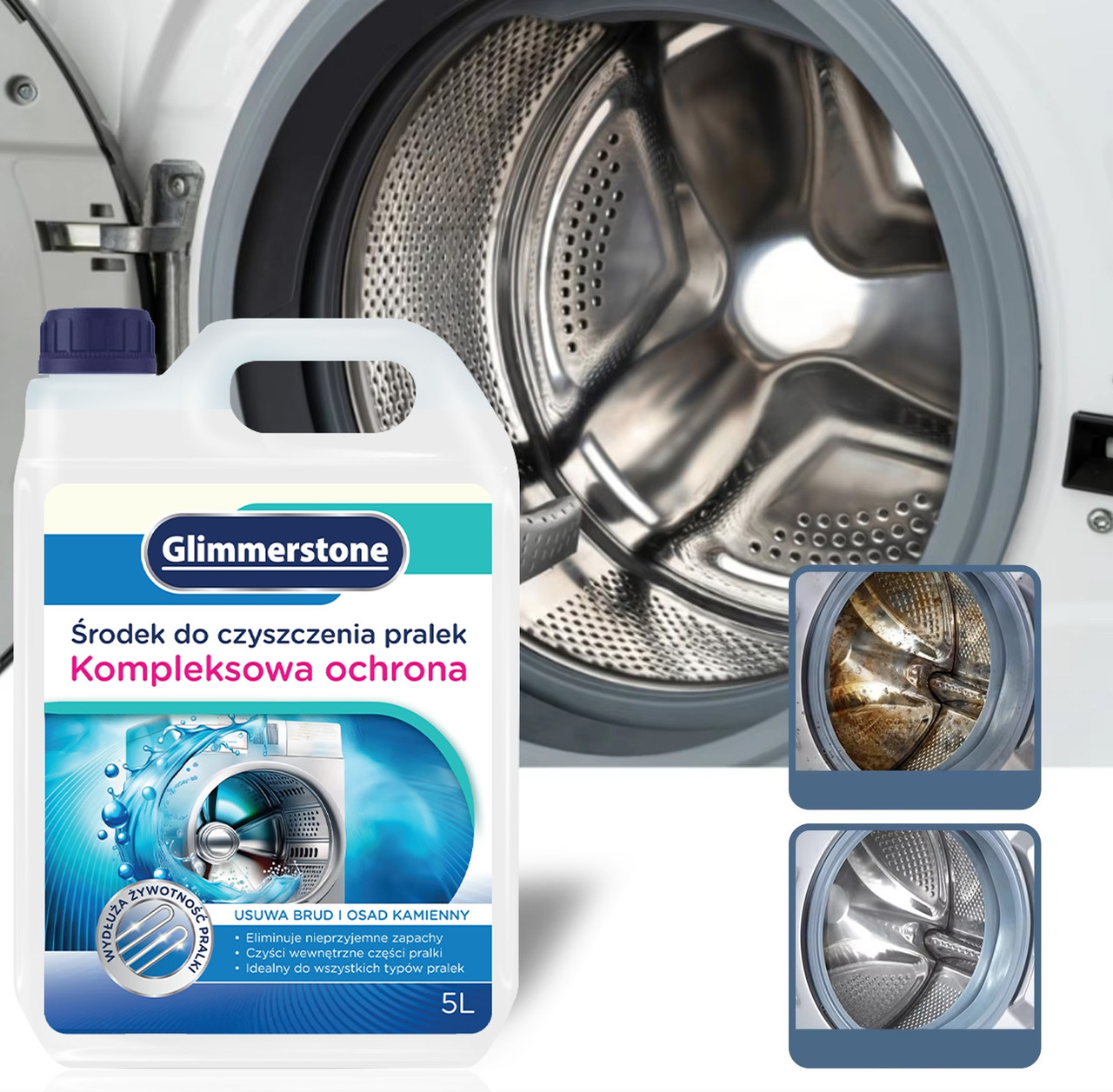 Засіб-гель для прання машина видаляє камінь з нагрівача відпраті запахи 5л