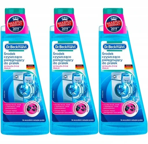 Комплект з 3 штук очищувача для пральних машин засіб для видалення каменю Dr Beckmann