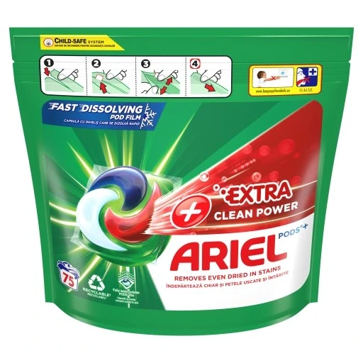 Капсули для прання Ariel Extra Clean Power 75 шт.