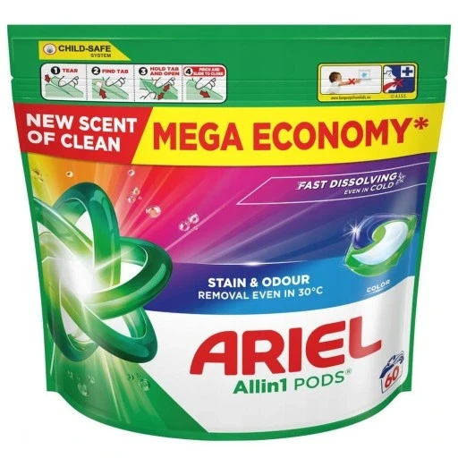 Ariel Color Allin1 60 капсул для прання кольорових тканин