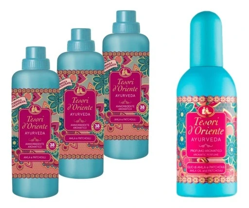 Набір з 4 продуктів Tesori D'oriente Ayurveda концентрат 3x760ml + туалетна вода 100ml