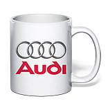 Чашка з друком "Audi" 330 мл (колір білий) (32499), фото 2