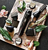 Бритва, триммер, машинка для стрижки волосся Kemei KM-600 тримвер з підставкою.