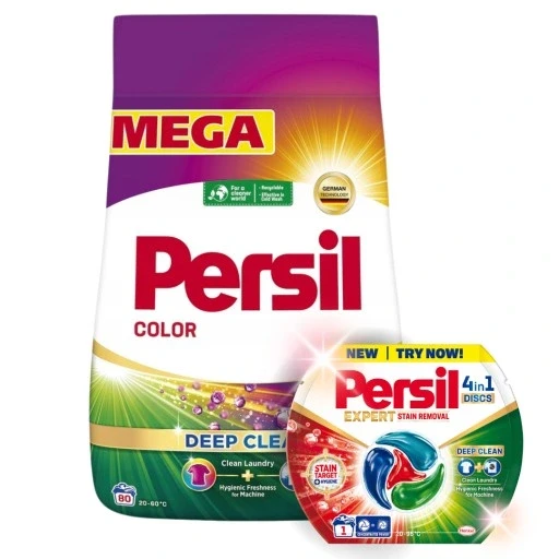 Persil Deep Clean пральний порошок для кольорового одягу 4,4 кг 80 прань +