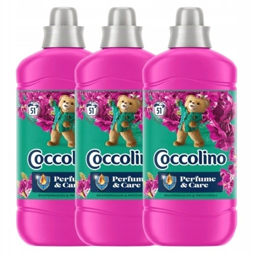 Набір з 3 штук Coccolino Perfume & Care рідина для полоскання Snapdragon & Patchouli 3x1,275л