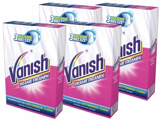 Набір 4 штук Vanish пральний порошок для штор Xxl набір 1,6 кг 44 прання