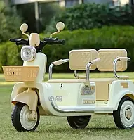 Дитячий електроскутер триколісний CORGI на 2 місця (6V7AH/20HR)