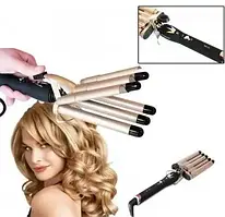 Плойка Хвиля Gemei GM 2933, Щипці для завивки волосся, гофре, плойка п'ять хвиль, накрутка хвиля