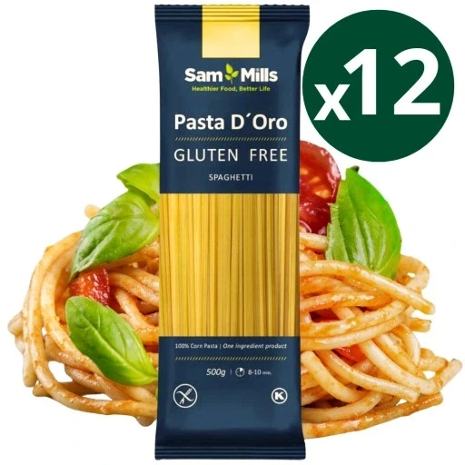 Набір 12 штук 12x безглютеновий макарони спагетті 500г Sammills італійські 500 г без глютену