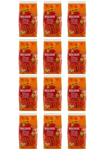 Набір 12 штук 12x макарони з червоної лінзи свидерки дієт ічний борошно 250г Novelle