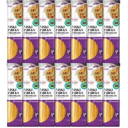 Набір 14 штук макаронів Polmak низького глікемічного індексу спагетті 14x250г, фото 1