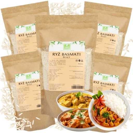 Набір з 5 штук білого довгозернового рису басматі натуральний набір висока якість