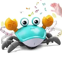 Дитяча інтерактивна іграшка Краб, що танцює, зі звуковими та світловими ефектами