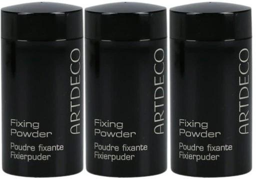 Набір з 3 штук пудри для фіксації макіяжу Art Deco яка ефективно продовжує тривалість макіяжу