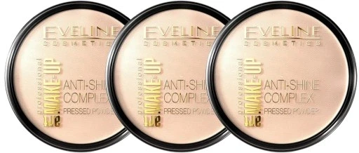 Набір з 3 штук 3 штукі пудри Art Make Up № 32 Natural 14 г Eveline не закупорює пори, фото 1