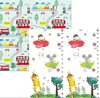 Дитячий двосторонній термо килимок 180*200 в сумці