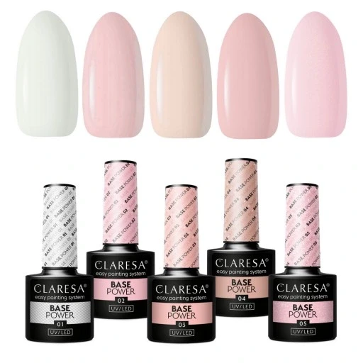 5x база для гелевого манікюру безкислотна набір Claresa
