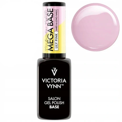 Victoria Vynn Mega Base Hard&long Nails база для будови нігтів Lily Pink 15ml, фото 1