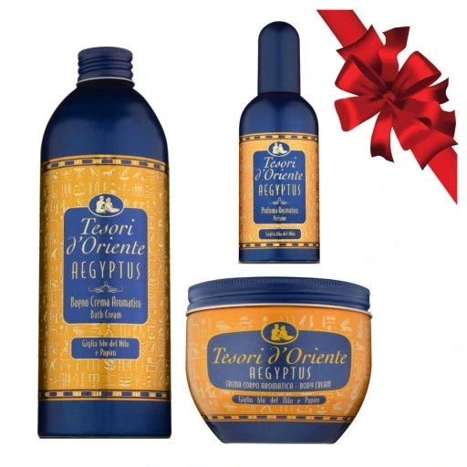 Набір з 3 продуктів Tesori Aegyptus єгипет: парфуми гель для душу крем для тіла