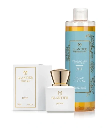 Набір з 2 продуктів: набір Glantier преміум-парфум 50 мл 507 + душ-олія 400 мл 507