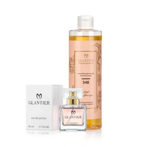 Набір з 2 товарів: набір Glantier 50ml 548 + олійка для душу 400ml 548, фото 1